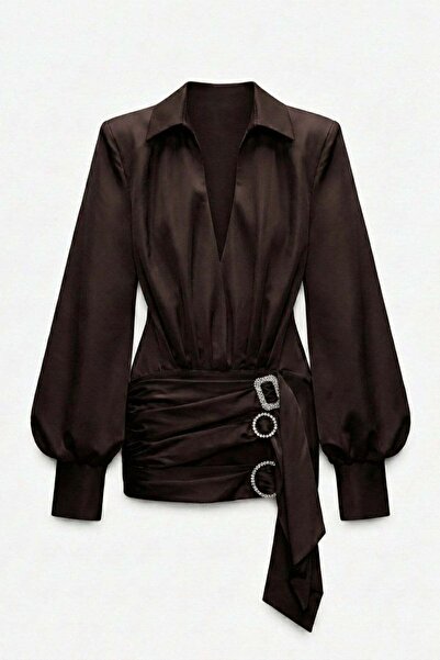 Friday Mood Γυναικείο Αξεσουάρ Φόρεμα με Λεπτομέρειες από Σατέν