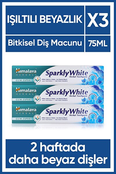 Himalaya Since 1930 Sparkly White Beyazlatıcı Diş Macunu, Bitkisel, Vejetarye...