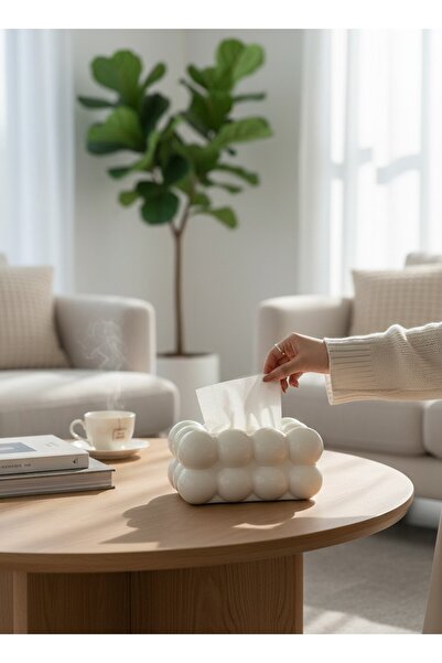 EG75 İskandinav Tarz Bulut Peçetelik Pinterest Stil Dekoratif Masaüstü Plastik Peçete Kutusu