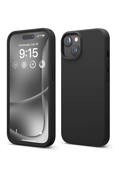 OEM Husa Silicon Soft Touch, Microfibra, Protectie Camere, pentru iPhone 15, ...