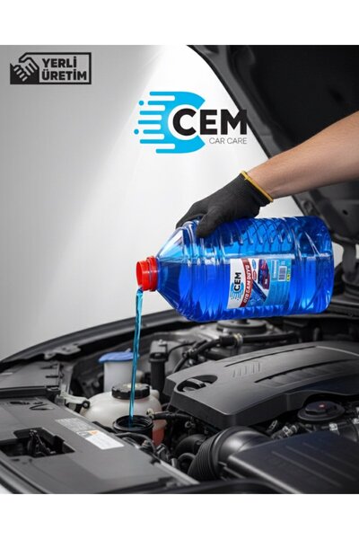 CEM CAR CARE Car Care Kışlık Set ( Cam Suyu 5 Lt Antifrizli -20 Derece Kırmızı Antifriz 3 Lt -42 De