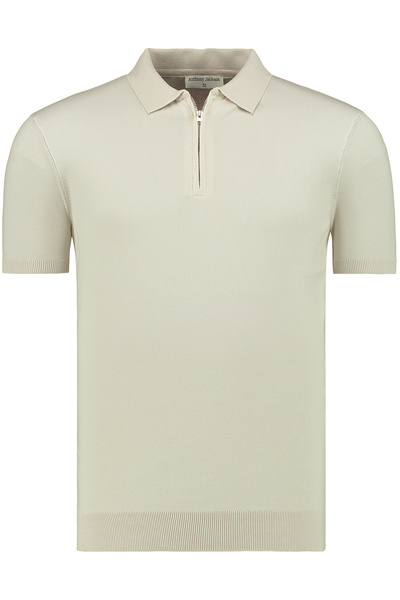 ANTHONY JACKSON Ανδρικό πλεκτό μπλουζάκι πόλο με φερμουάρ Stefano