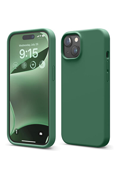 OEM Husa Silicon Soft Touch, Microfibra, Protectie Camere, pentru iPhone 15, ...