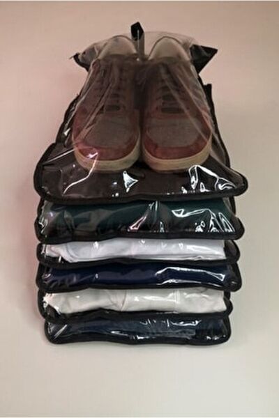 Single (4 τεμάχια) Θήκη αποθήκευσης παπουτσιών πολλαπλών χρήσεων με παράθυρο,...