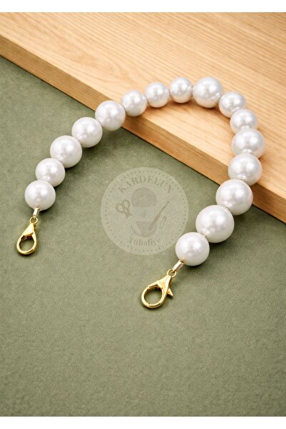 Kardelux Ακρυλική τσάντα με χάντρες μοντέλου Pearl - Λαβή-Χερούλι-Χειρολαβή-4...