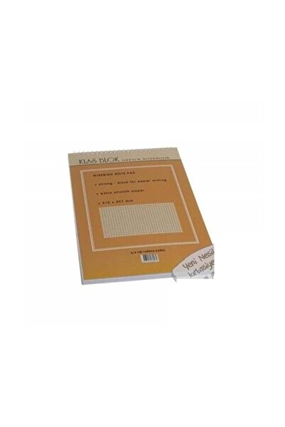Klas A4 beležnica spiralna kancelarijska knjiga Karirano 100 listova (paket o...