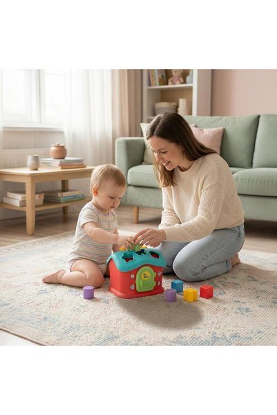 Ogi Mogi Toys Shape Sorter House 13 Pieces