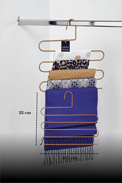 Edora Home Ροζ ντουλάπα με 5 επίπεδα για παντελόνια, ρούχα, σάλια, κασκόλ, κρ...