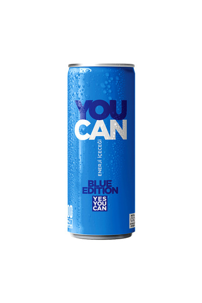 YOU CAN Mavi Enerji İçeceği 250 ml 24’lü Avantajlı Paket