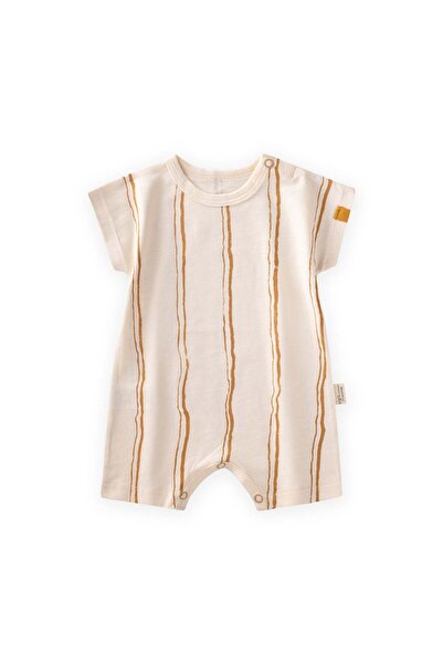 Cigit 0-3 години Гащеризон с горчица и жълти райета