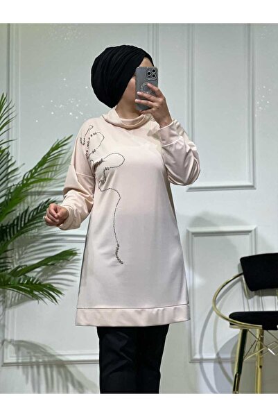 masalabiyem 1375 K 50 MINK DEGAJE COLLAR BEYOGLU STONE تونك