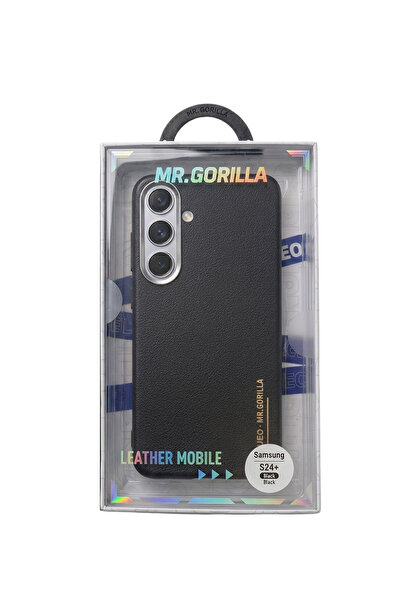 BLUEO Samsung S24+ Plus Uyumlu Deri Premium Mor Kılıf