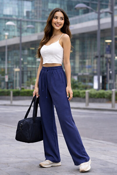 semela New Season Bamboo Fabric Wide-Leg Pants