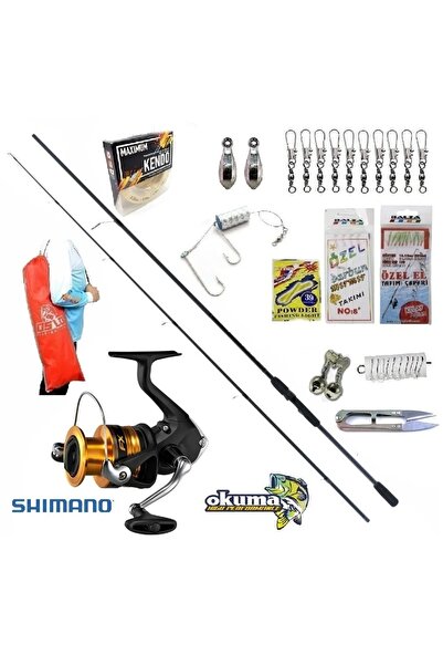 Okuma Wave Power 244cm 15-40 gr Shimano Fx4000 Kıyı Spin Olta Takımı Seti