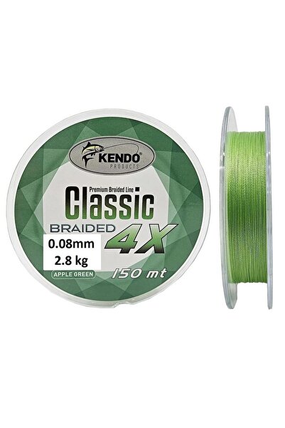 Kendo Classic 4x 0.08mm 150m Apple Green Örgü Ip Misina