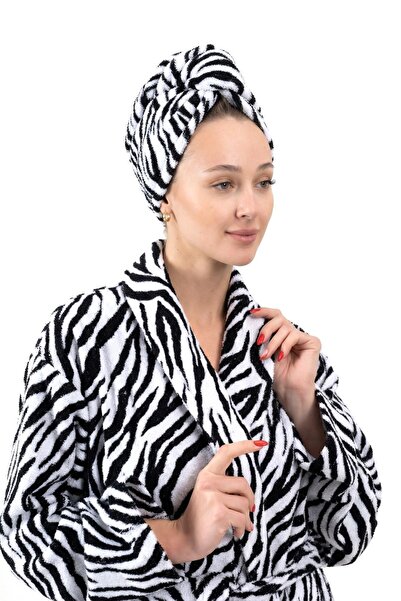 Ender Home Καπέλο στεγνώματος μαλλιών με τυπωμένο κουμπί Πετσέτα κεφαλής Καπέ...