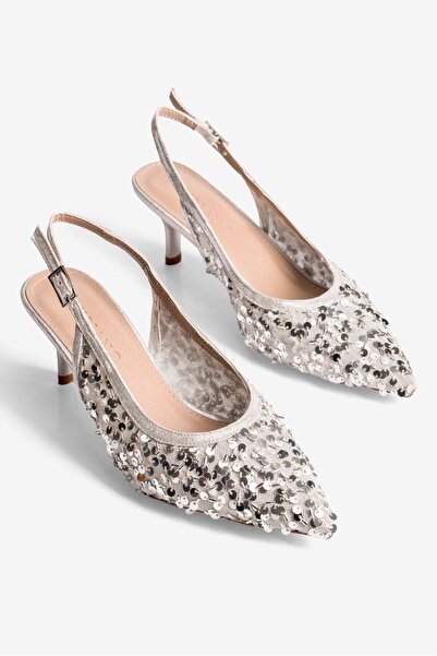 Mubiano Γυναικεία βραδινά παπούτσια με τακούνι σε στυλ στιλέτο με παγιέτες Lu...