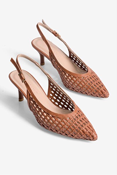 Mubiano Γυναικεία παπούτσια με τακούνι στιλέτο, πλεκτά στο χέρι, Dalia Taba