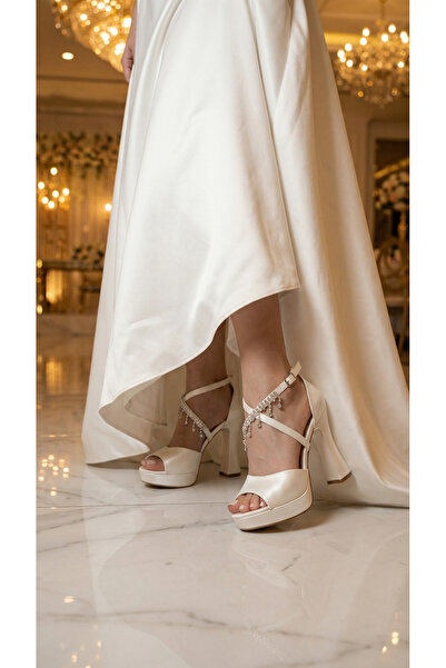 Limeo Pietre Detaliu Dună Detaliu Piele Înaltă Femei Nuntă Nuntă Logodnă Tocu...