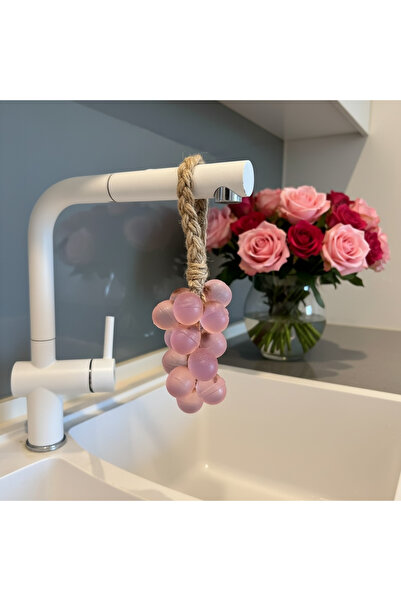 Zehra ana Salkım Soap Natural Faucet Soap Handmade Pendant Grape Rose Scented...