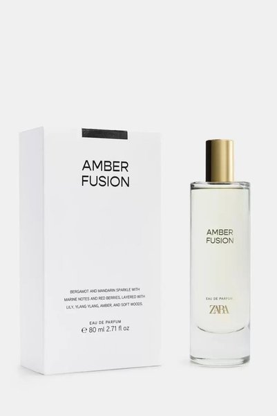 Zara AMBER FUSION EDP 80 ML (2.71 FL. OZ).
