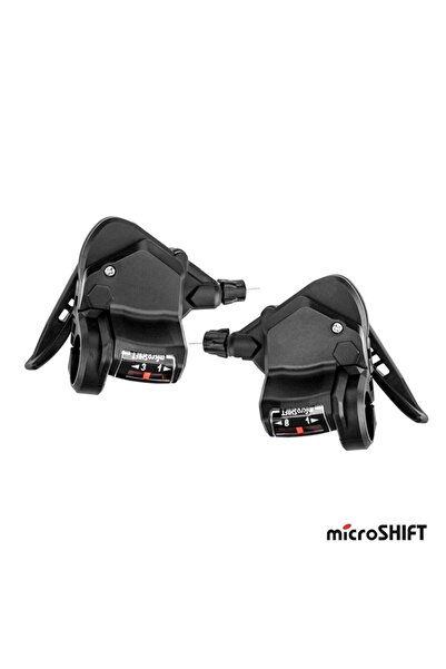 Genel Markalar Vites Kolu - Microshift TS38-8, 3x8 siyah Takım