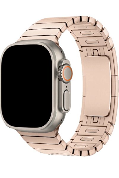 SONREİR Apple Watch Uyumlu Paslanmaz Çelik Bilezik Akıllı Saat Kordonu 45-49m...