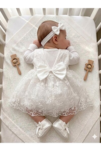 biyan collection Kız Bebek Mevlüt Takımı Gelinlik Abiye Elbise Bebek Doğum Ba...