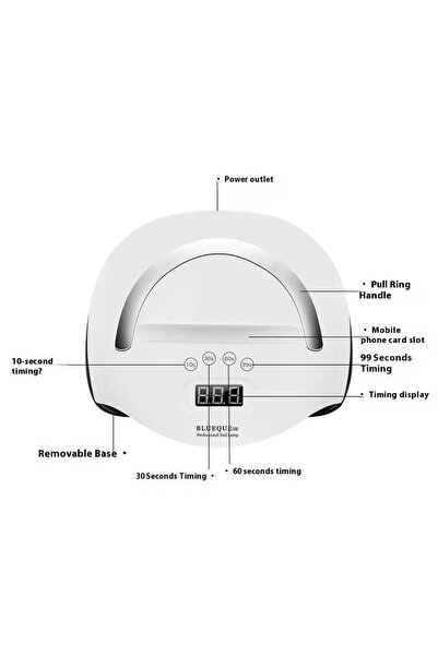 SUN UV LED Nail Lamp Uv Led Cihazı 168 Watt Ile Kalıcı Oje Ve Protez Tırnak K...