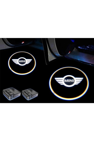 Sm Motors Mını Cooper Araçları Için Kapı Altı Logo 7 Led Projektör (2 Adet)
