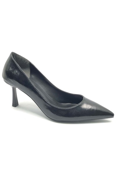 KCMN Feles 7 cm Heeled Stiletto Women's Shoes Black-Patterned