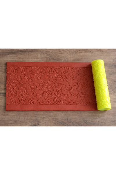 Atölye Dekupaj Model 040 - Çiçek Deseni - Polimer Kil Doku Oklavası / Seramik...