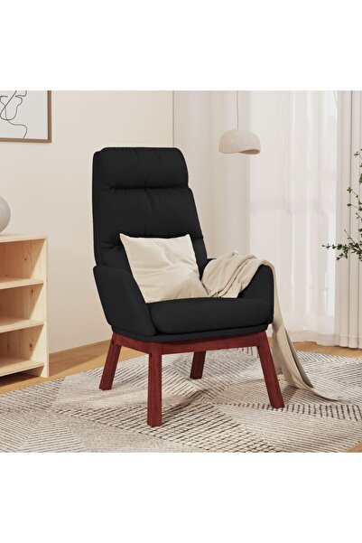 Concept Scaun de relaxare, negru, material textil