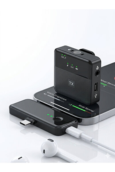 OEM SX31 Ασύρματο μικρόφωνο πέτου 3-σε-1, με ακύρωση θορύβου, εμβέλεια 15μ, γ...