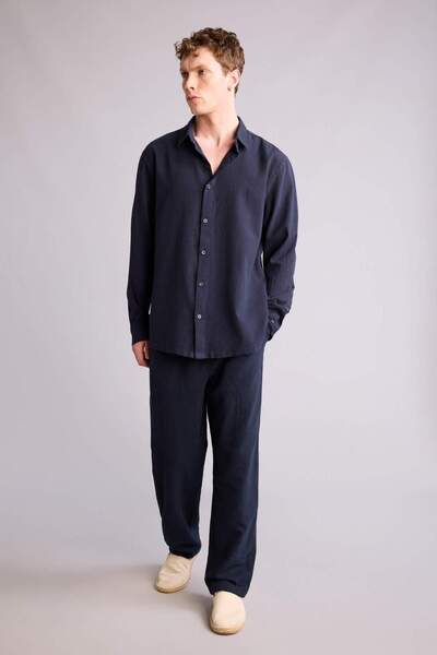 DeFacto 100% Βαμβάκι Παντελόνι σε φαρδιά γραμμή G2592AX26SP