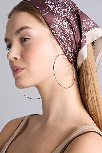 DeFacto Γυναικείο σατέν σάλι με σχέδια H1035AX26SM