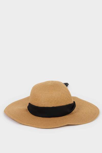 DeFacto Γυναικείο Ψάθινο Καπέλο με Λεπτομέρεια Κορδέλα M8819AZ21SM