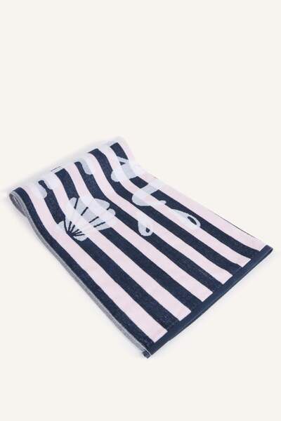 DeFacto Βαμβακερή πετσέτα θαλάσσης με σχέδια E3769AX25SM