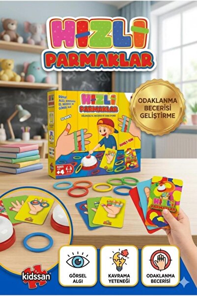 Tıfıl Toys Hızlı Parmaklar: Hızını Konuştur, 36 Kart Zili İlk Sen Çal! Aile E...