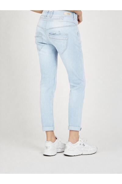 Royteks Fashion Light Blue Button Detailed Women's Jeans