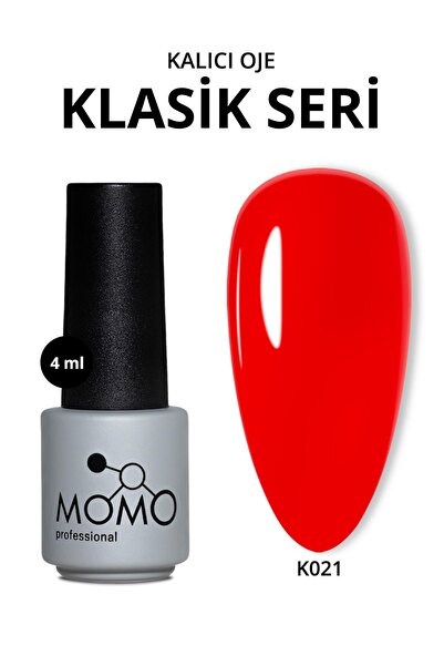 MOMO professional Kalıcı Oje K021, Kırmızı, 4 ml