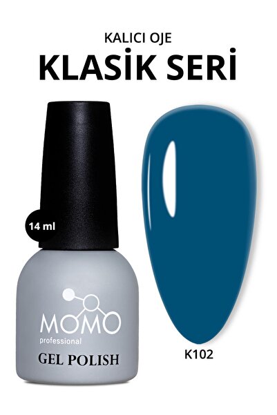 MOMO professional Kalıcı Oje K102, Petrol Mavisi, 14 ml
