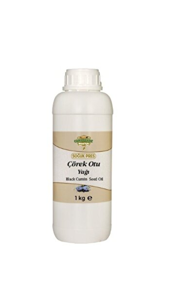 Cansızzade Soğuk Sıkım Çörek Otu Yağı - 1 kg - GİMDES Helal & ISO Sertifikalı...