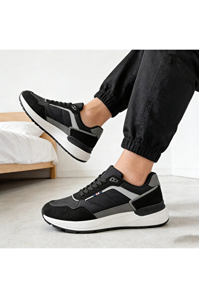 Tmall Pantofi sport bărbătești, material textil, B4056, Negru