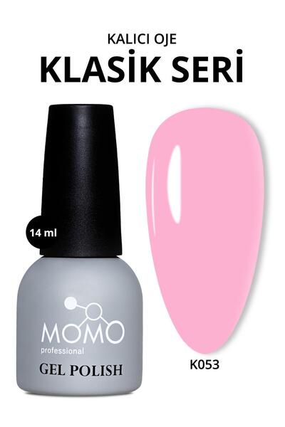 MOMO professional Kalıcı Oje K053, Pastel Pembe, 14 ml