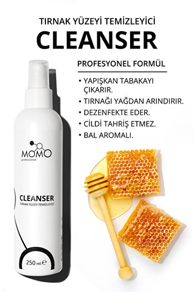 MOMO professional Tırnak Yüzey Temizleyici/ Cleanser 250 ml