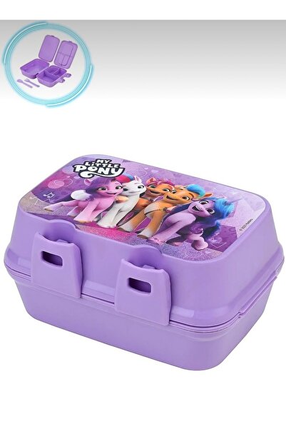 Charlotte Candle Pony Lisanslı 4 Bölmeli Beslenme Kutusu | Yemek Saklama Kabı...