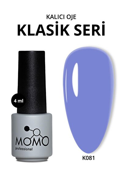MOMO professional Kalıcı Oje K081, Mavi Lila, 4 ml