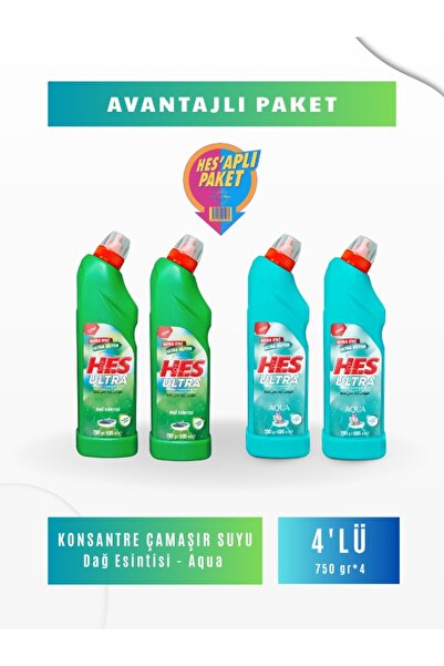 Hes Ultra Çamaşır Suyu 4*750gr