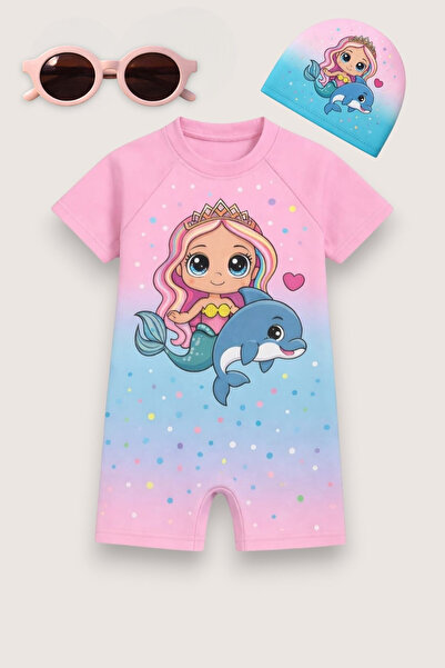 My Kids Wear Παιδικό Σετ Μαγιό με Σχέδια - Σετ 2 τεμαχίων με Μπόνε και Γυαλιά...